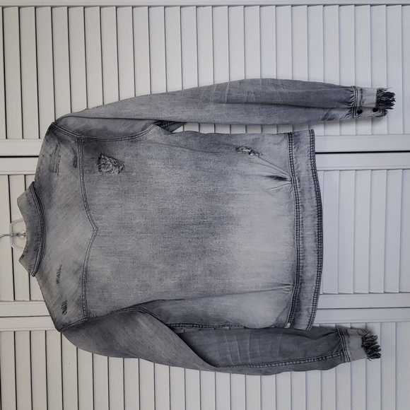 scotch & Soda Distressed Chambray Denim Jacket, Size S - Picture 10 of 16